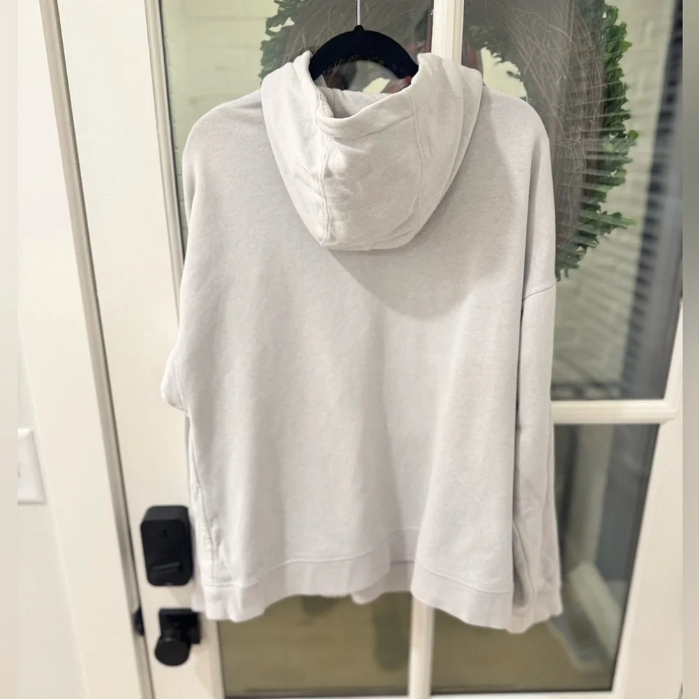 Nike Light Gray Zip-Up Hoodie